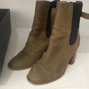 Rag&bone Romi militaire (brown) suede size 7